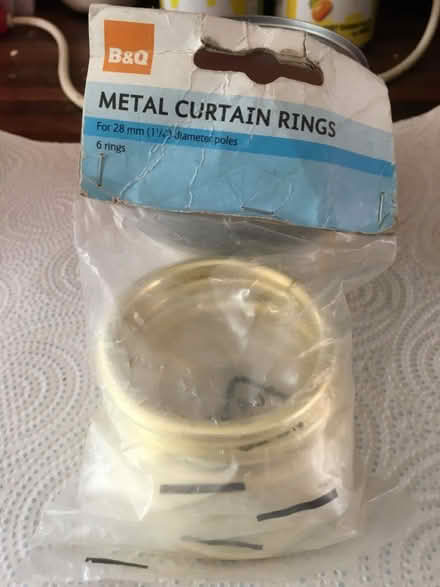 Photo of free 6 gold coloured Curtain Rings (Liverpool L6) #1