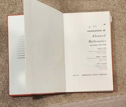 Photo of free Foundations of Advanced Mathematics (book) by William E. Kline #1