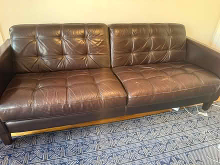 Photo of free Leather Sofa (Carroll Gardens) #2