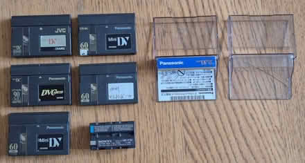 Photo of free 5 Mini DV video tapes and one Sony DV Battery (West End LA4) #2