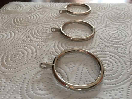 Photo of free Metal silver curtain Rings (Liverpool L6) #1