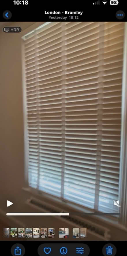 Photo of free White wooden shade (Crystal Palace) #1