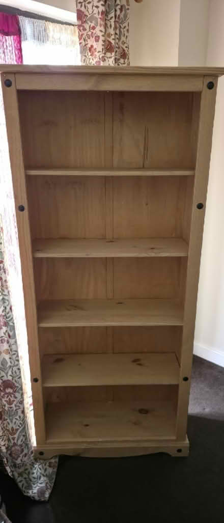 Photo of free Tall wood shelves (Farnborough) #1
