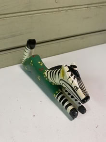 Photo of free Wooden zebra toy (Nr Fresh Pond & Mt Auburn Cem.) #2