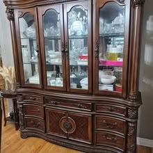 Photo of free Dining Table, 6 chairs & Armoire (Near Yonge & Gamble) #2