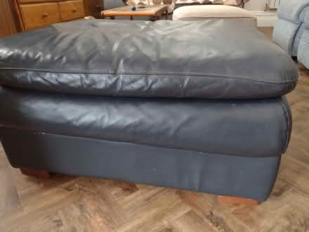 Photo of free Large Leather Pouffe Foot Stool (Pokesdown BH5) #1