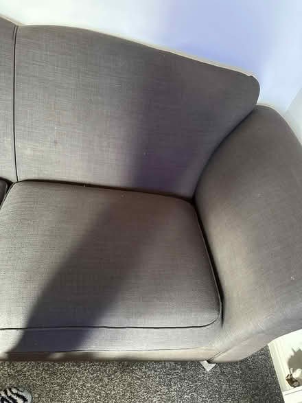 Photo of free Two seater charcoal couch (Royston SG8) #4