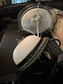 Photo of free Ceiling Lights and old workbench (Pickering) #3