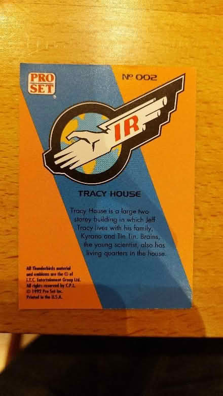 Photo of free Pro Set Thunderbirds cards (Havant PO9) #2