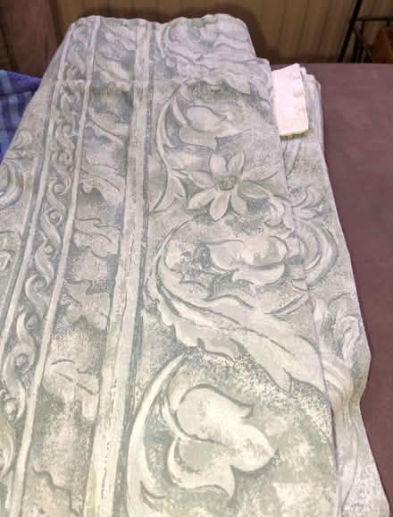 Photo of free Pair of green patterned curtains (Minchery Farm OX4) #2