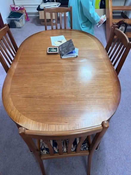 Photo of free Nathan dining table and 4 chairs (Ex4 4aa) #1