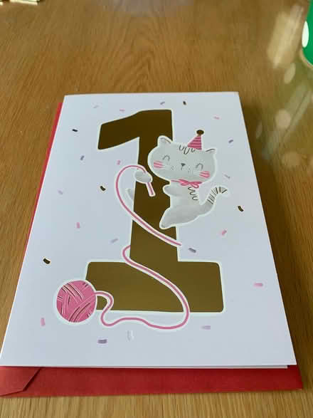 Photo of free 1st Birthday card (Emsworth PO10) #1