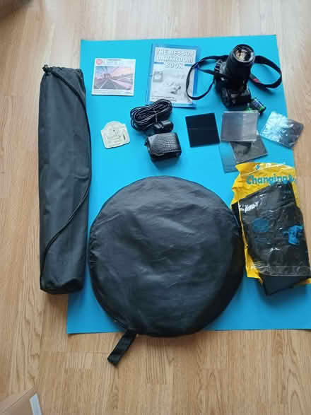 Photo of free Pentax camera, film,light metres, tripod, changing bag, etc (Thornbury BS35) #1