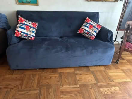 Photo of free Blue Couch (Daly City Westlake.) #1