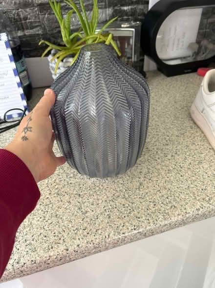 Photo of free Blue glass vase vgc (Airdrie ML6) #2