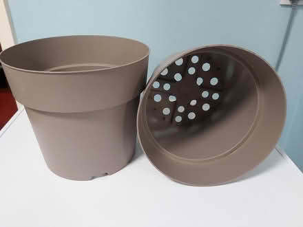 Photo of free Large plastic plant pots (Woolton L25) #2