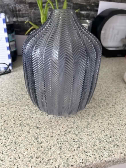 Photo of free Blue glass vase vgc (Airdrie ML6) #1