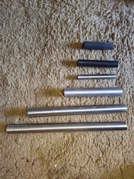 Photo of free Tubing, Aluminium, & Black & White Plastic. And Airer Spike (Shotgate SS11) #1