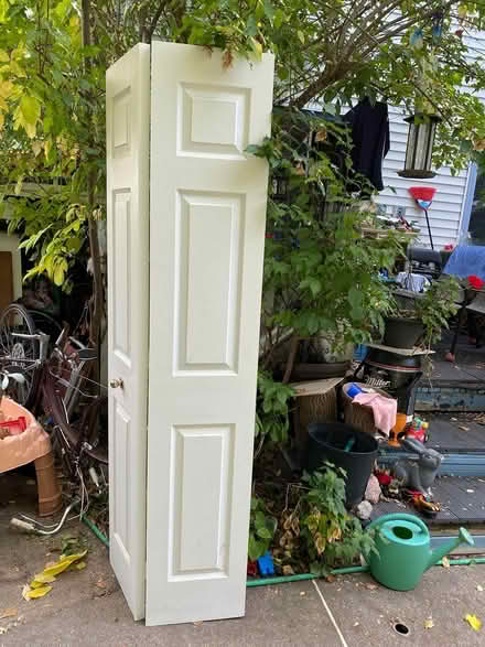 Photo of free Closet door, folding (Bank/hunt club) #2