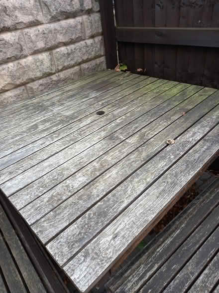Photo of free Outdoor Wooden Table and benches (DE56) #3