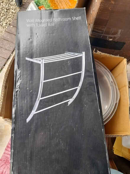 Photo of free Bathroom shelf with towel rail (Cookhill B49) #1