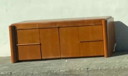 Photo of free Large wooden storage credenza (140 Woodland Ave San Rafael) #1