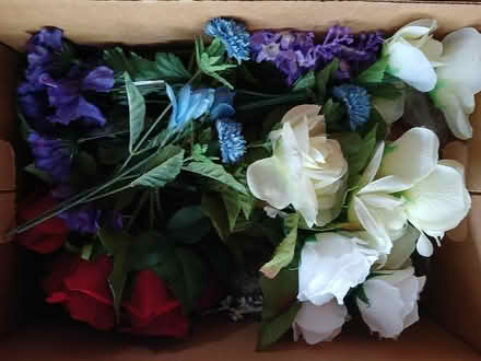Photo of free 4 Boxes of artificial flowers (Ortega Park, Sunnyvale) #2