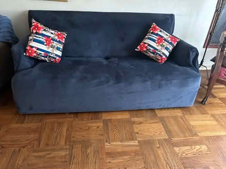 Photo of free Blue Couch (Daly City Westlake.) #2