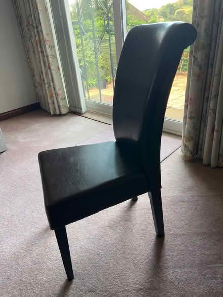 Photo of free Faux leather chair (Ex4 4aa) #1