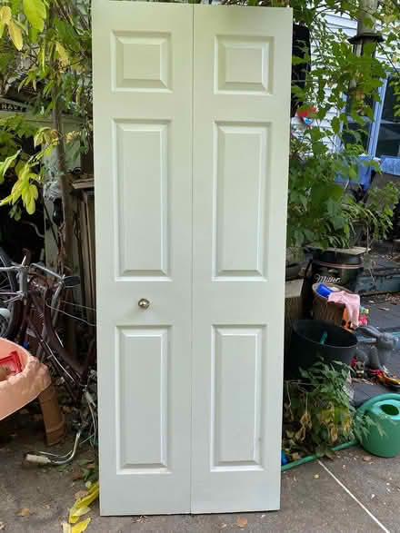 Photo of free Closet door, folding (Bank/hunt club) #1