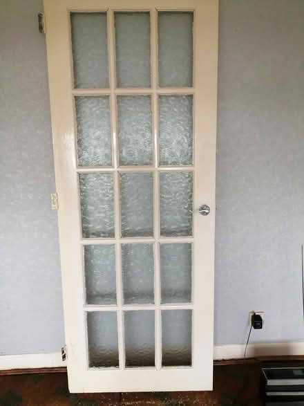 Photo of free 1970s internal glass door (Mansfield Woodhouse) #1