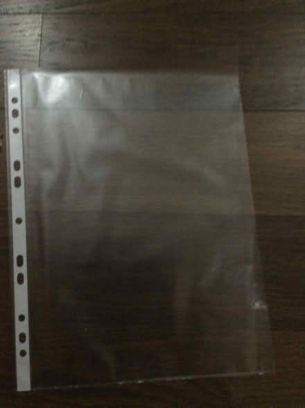 Photo of free Box of 100 plastic filing pockets (Ware SG12) #2