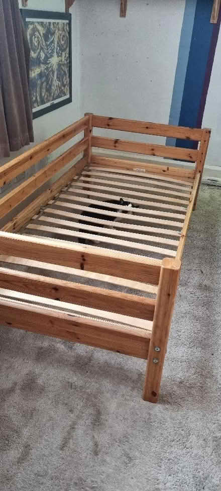 Photo of free Single wooden bed frame (Spon End CV5) #1