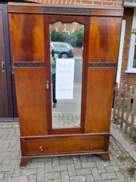 Photo of free Antique mahogany wardrobe in two sections, (North Kensington W10) #1