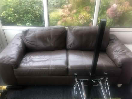 Photo of free Three and two seater leather sofas (Whiteshill GL6) #1