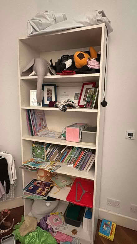 Photo of free Two White Bookcases (High St Ken W8) #1