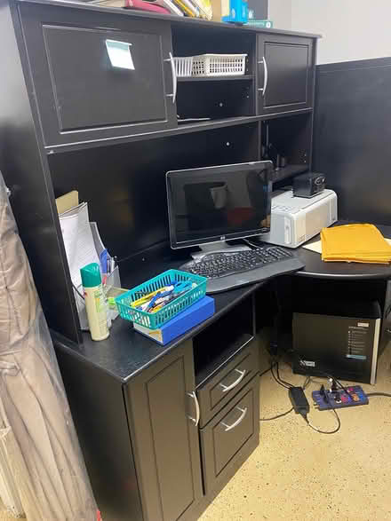 Photo of free Black office computer desk (Shelton, CT) #2