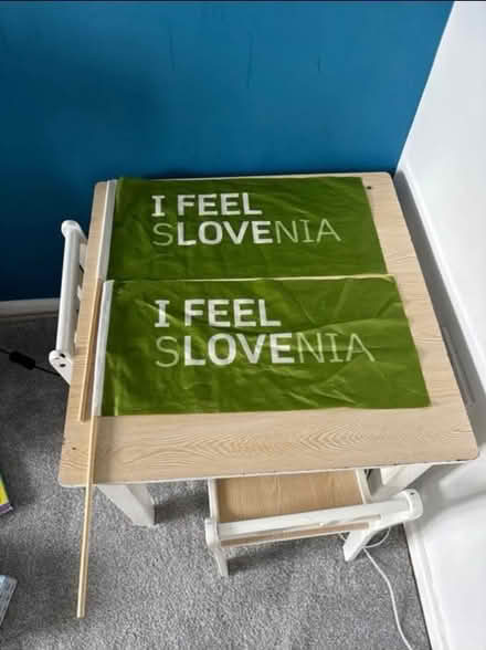 Photo of free 2x I feel love Slovenia flags (Westhouses, Alfreton, DE55) #1
