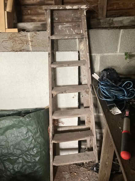 Photo of free Old wooden ladder (Old Radnor LD8) #1