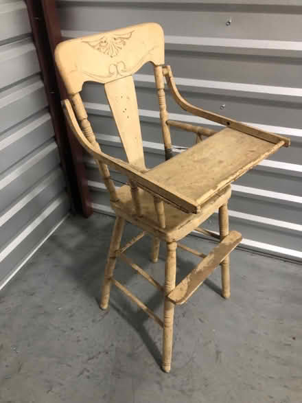 Photo of free Antique wooden high chair (Frederick, MD) #1