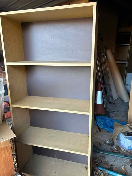 Photo of free Light oak bookcase (Warlingham) #1