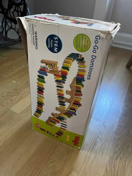 Photo of free wooden dominoes & Rube Goldberg toy (Adams Morgan) #2