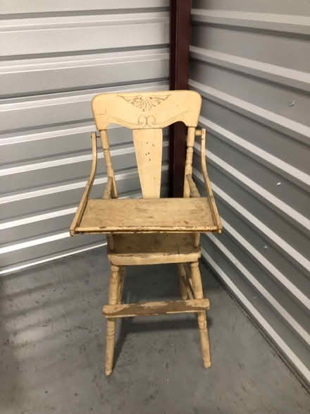 Photo of free Antique wooden high chair (Frederick, MD) #2