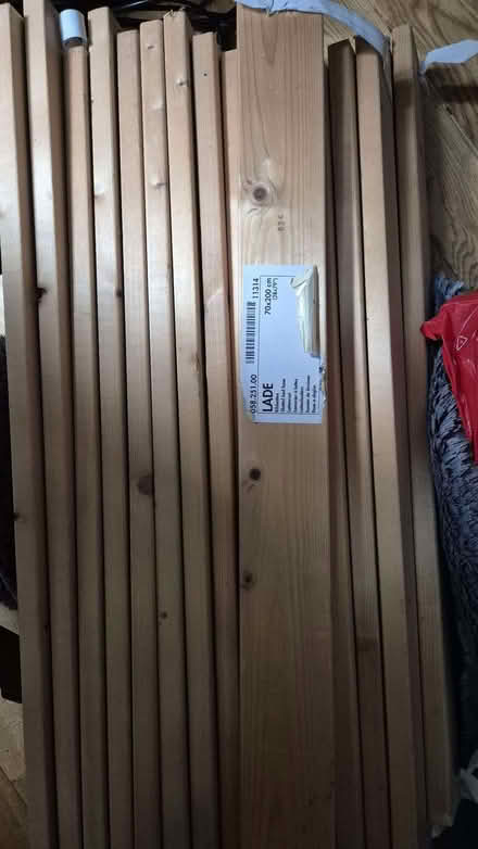 Photo of free Ikea wooden bed frame and underbed storage (Upper Holloway N19) #1