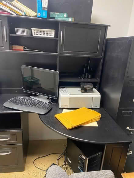 Photo of free Black office computer desk (Shelton, CT) #1