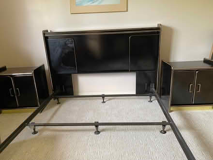 Photo of free Queen headboard c/w night tables (SE Burlington) #1
