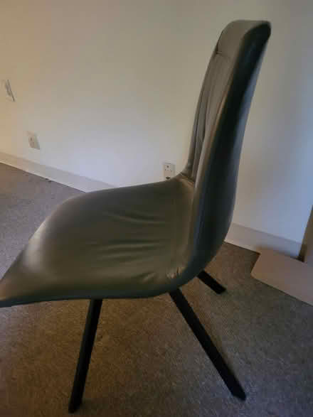 Photo of free short desk chair, one scratch (Near Downtown Ypsilanti) #2