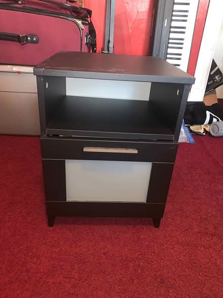 Photo of free Black nightstand (Brookland/Rhode Island Ave NE) #1