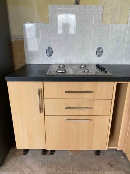 Photo of free Kitchen unit doors, worktops + handles, sink and gas hob (CT11) #1