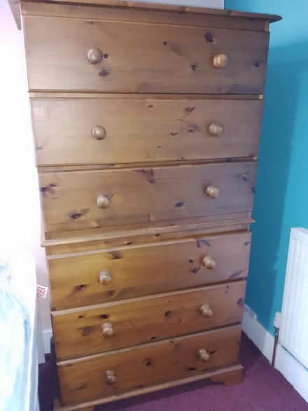 Photo of free Tall 6 drawer chest of drawers (Lewisham SE14) #1